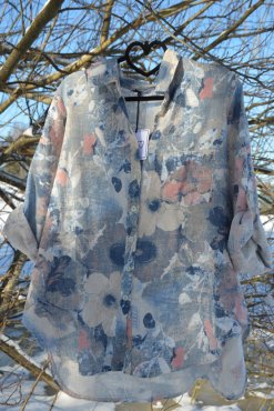 Blus Kelly blommor, one size, Mix By Heart