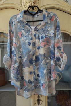 Blus Kelly blommor, one size, Mix By Heart