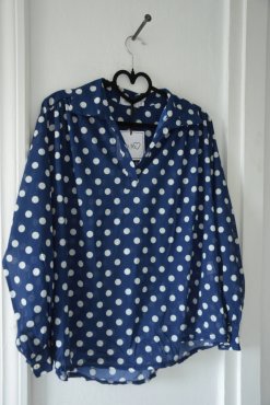 Blus prickig marinbl�, L/XL, Mix By Heart