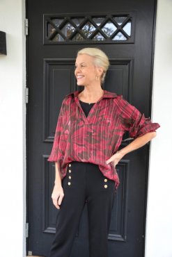 Blus mnstrad, burgundy, one size