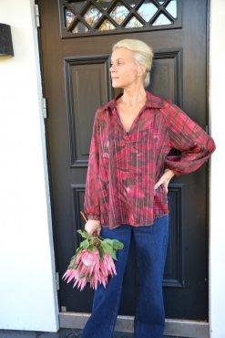 Blus mnstrad, burgundy, one size