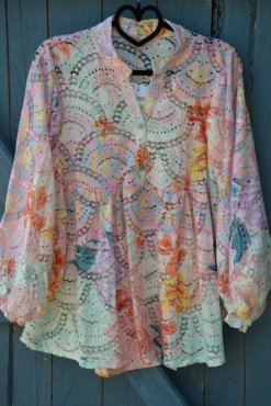 Blus Aria, multifrgad, one size, Gemini