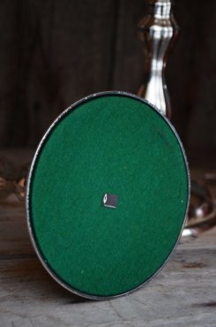 Silverfärgad ljusstake, Vintage