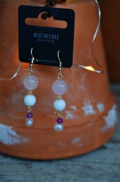 Örhänge hängande pärlor, Ö774-22, GEMINI