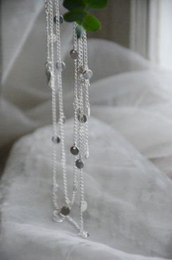 Halsband med sm rundlar, lngt, GEMINI