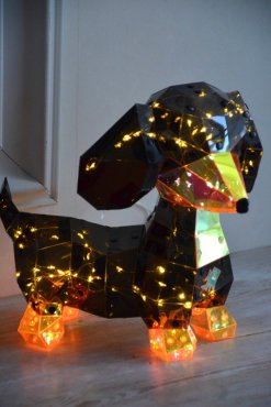 Hund belysning, inomhusdekoration