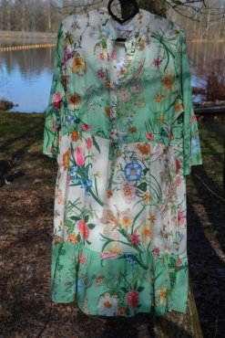 Kl�nning blommig gr�n, one size, Gemini