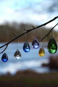 Droppe, Blue Sapphire, 25-29 mm