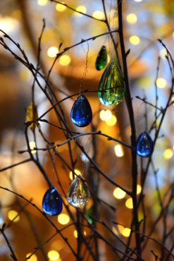 Droppe, Blue Sapphire, 25-29 mm