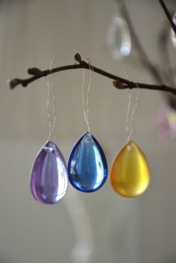 Droppe, Yellow Topaz, 25-29 mm, matt