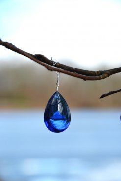 Droppe, Blue Sapphire, 25-29 mm