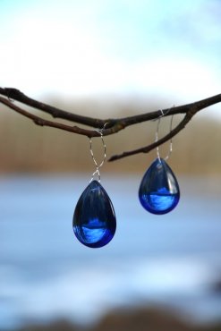 Droppe, Blue Sapphire, 20-24 mm