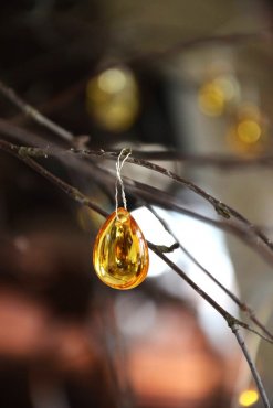 Droppe, Yellow Topaz, 20-24 mm