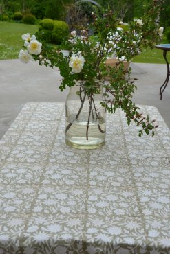 Duk Fleur grn, 150x300, Olsson & Jensen