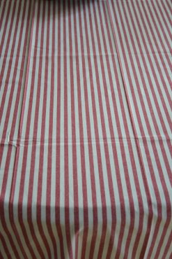 Duk randig r�d/vit, 136x300