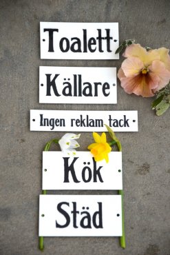 Emaljskylt Std