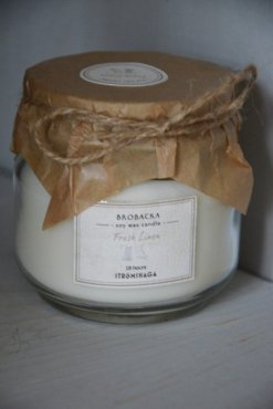 Doftljus Brobacka Fresh Linen, liten
