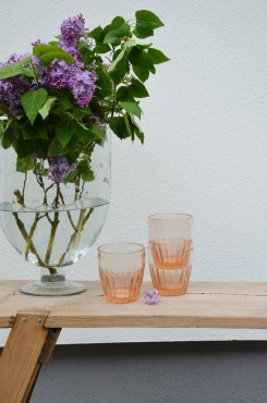 Iseo glas, rosa/korall, Olsson & Jensen