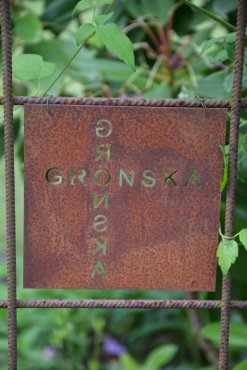 Skylt till armeringsnt, "GRNSKA"