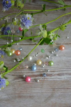Halsband med runda prlor, Gemini, TILLFLLIGT SLUT