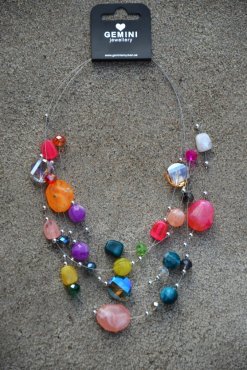 Halsband frgade stenar flera rader, Gemini