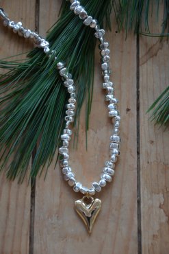 Halsband hjrta, kort modell, Gemini