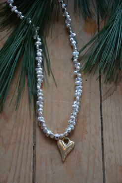 Halsband hjrta, kort modell, Gemini