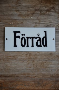 Emaljskylt Frrd