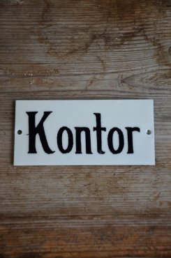 Emaljskylt Kontor