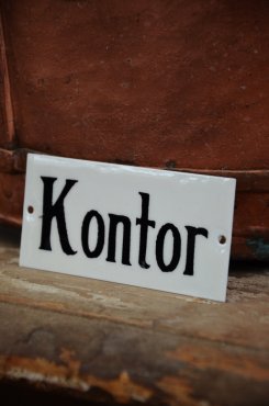 Emaljskylt Kontor