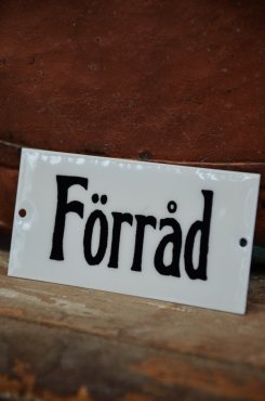 Emaljskylt Frrd