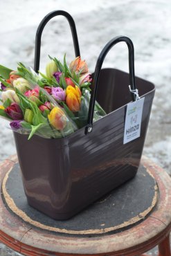 V�ska Hinza, Green Plastic, liten, Brun