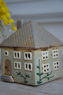 Hus Nyhavn mini gr�n/gr�, Ib Laursen