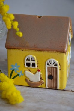 Hus Nyhavn mini gul m h�na, Ib Laursen