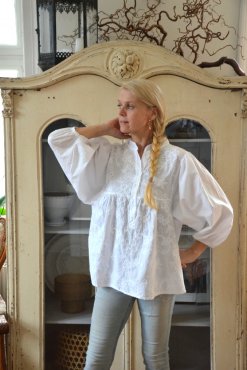Blus, "Irmeline" vit, one size, Mix By Heart