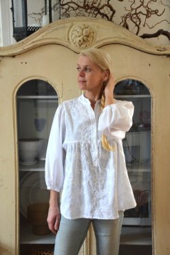 Blus, "Irmeline" vit, one size, Mix By Heart