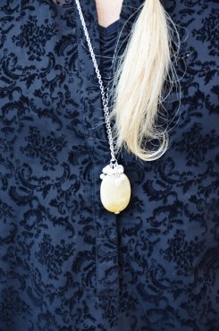 Halsband lngt m stor sten, 90427-00
