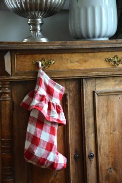 Julstrumpa Ruta R�d/Vit