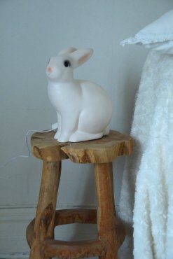 Klassisk kanin lampa vit