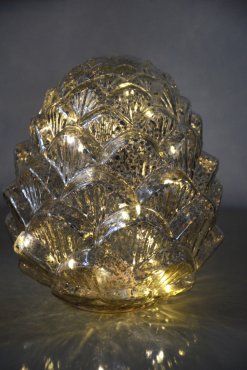 Glaskotte, led, batteri