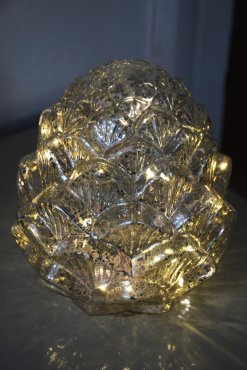 Glaskotte, led, batteri