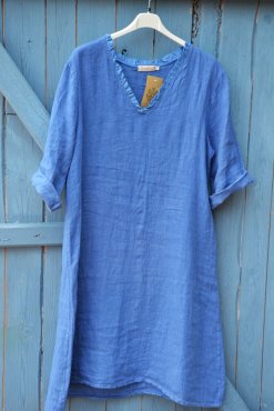 Linnekl�nning jeansbl�, L/XL, J�rlevik