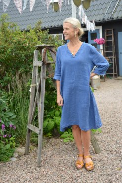 Linnekl�nning jeansbl�, L/XL, J�rlevik