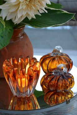 Glaslykta b�rnstensf�rgad