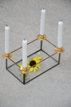 Glasbox med ljushllare, Madam Stoltz