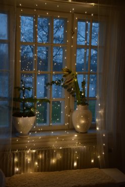 Ljusgardin, "Stjrnhav" lng, TER I LAGER