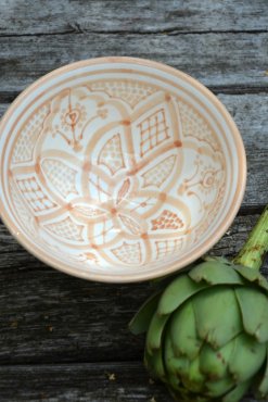 Marockansk skl Mocca traditionellt mnster, 15 cm