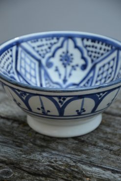 Marockansk skl Bl, traditionellt mnster, 15 cm