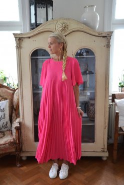 Klnning plisserad, cerise, one size