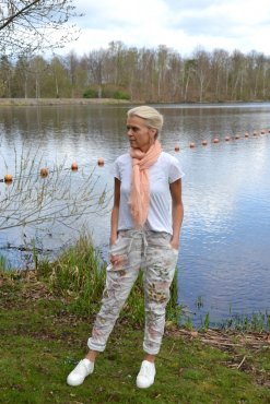 Magiska byxor, guld/silver/aprikos, one size